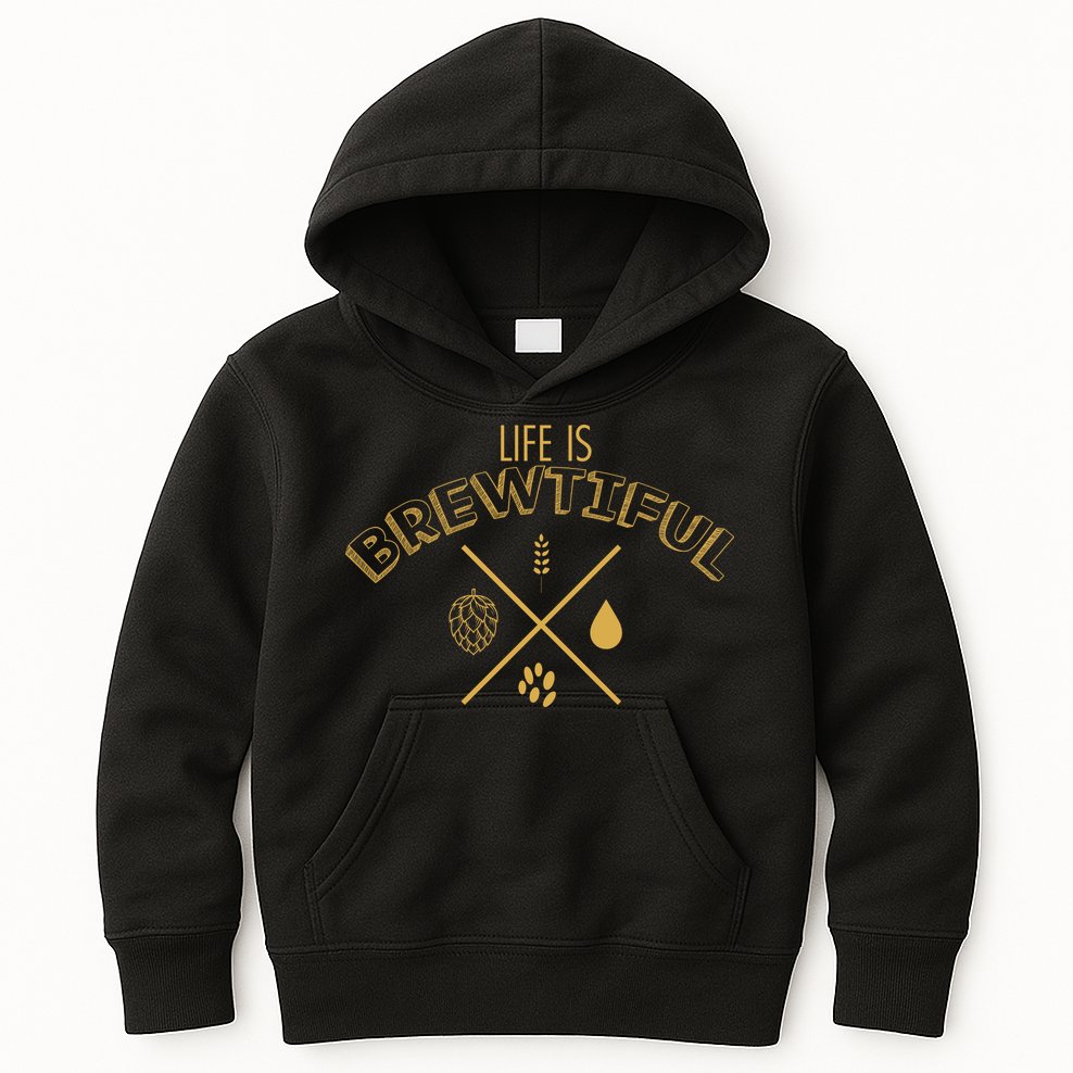 Life Is Brewtiful Kids Hoodie