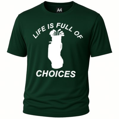Life Is Full Of Choices Funny Golf Clubs Performance Shirt