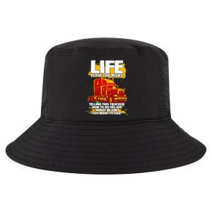 Life Is Full Of Risk Trucker Cool Comfort Performance Bucket Hat