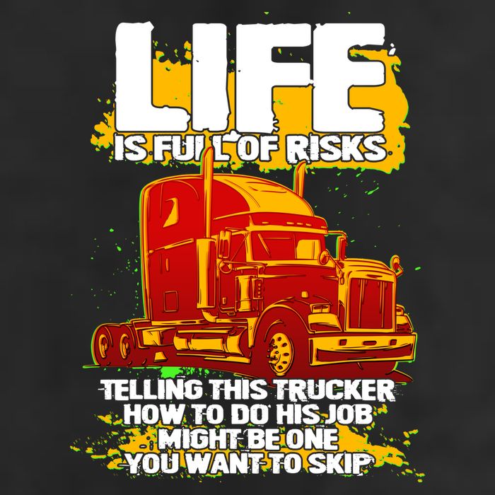 Life Is Full Of Risk Trucker Adult Drive Performance Visor