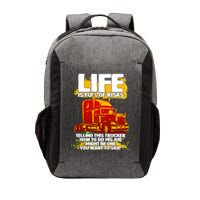 Life Is Full Of Risk Trucker Vector Backpack