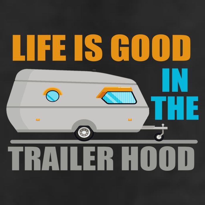 Life Is Good In The Trailer Hood Adult Drive Performance Visor