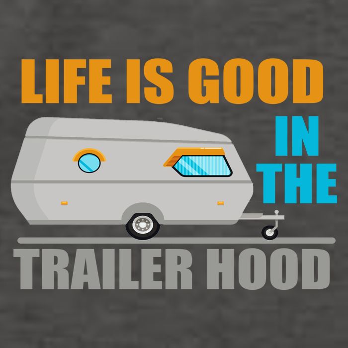 Life Is Good In The Trailer Hood Vector Backpack
