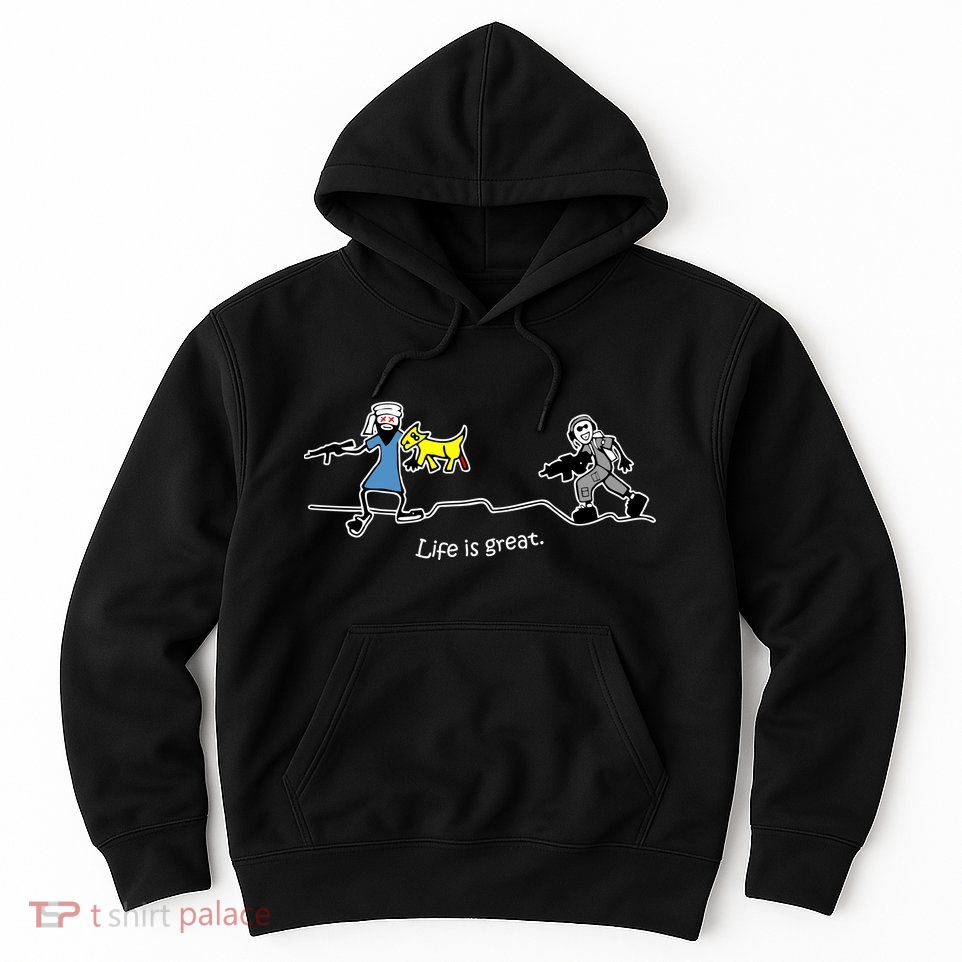 Life is Great Army Hoodie
