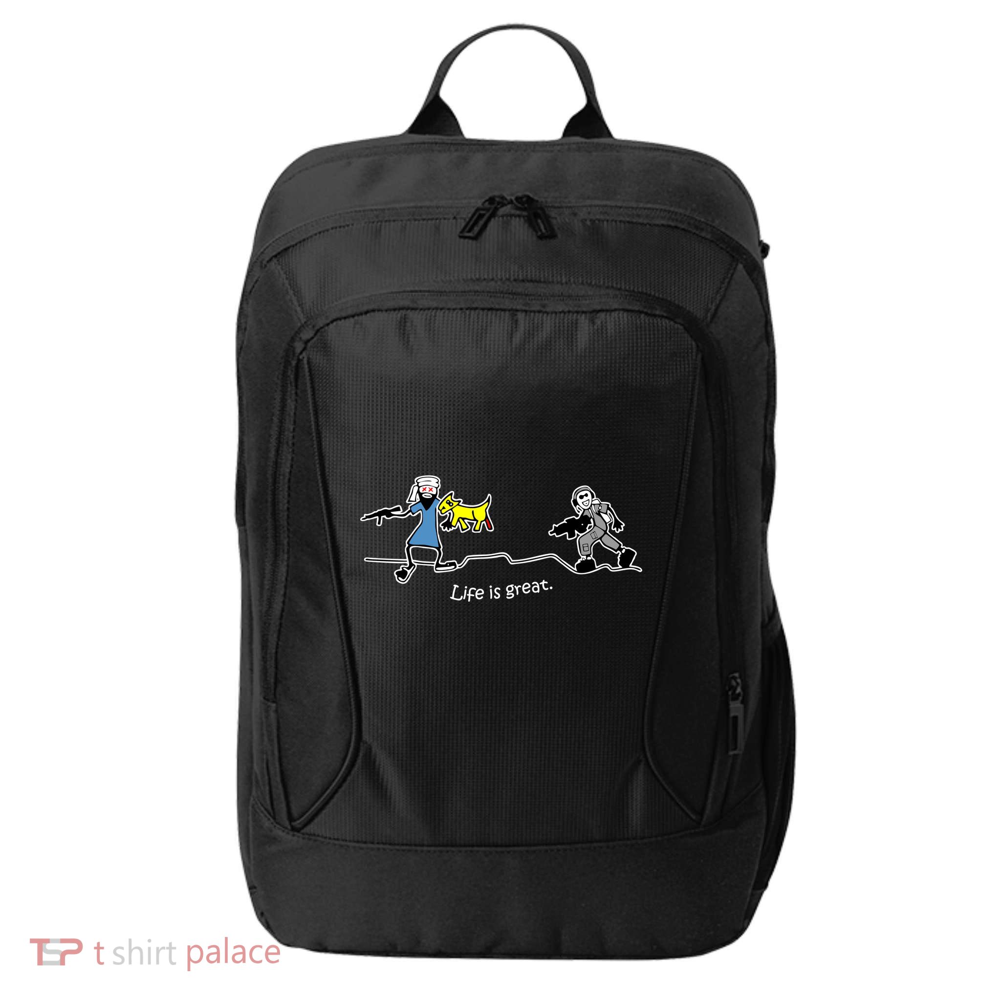 Life is Great Army City Backpack