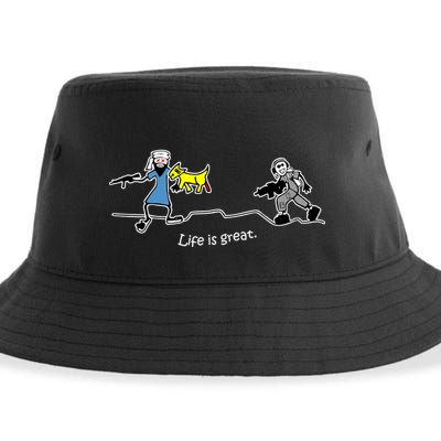 Life is Great Army Sustainable Bucket Hat