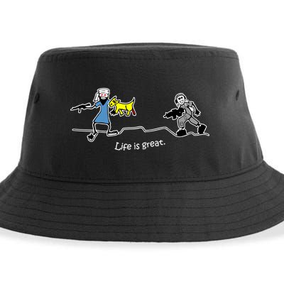 Life is Great Army Sustainable Bucket Hat