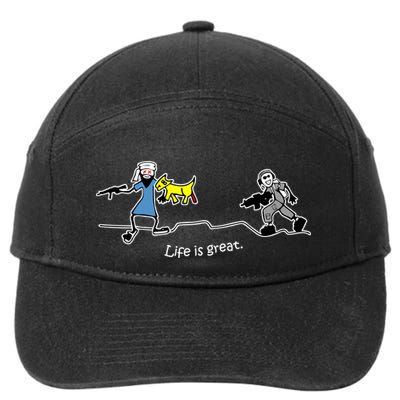Life is Great Army 7-Panel Snapback Hat
