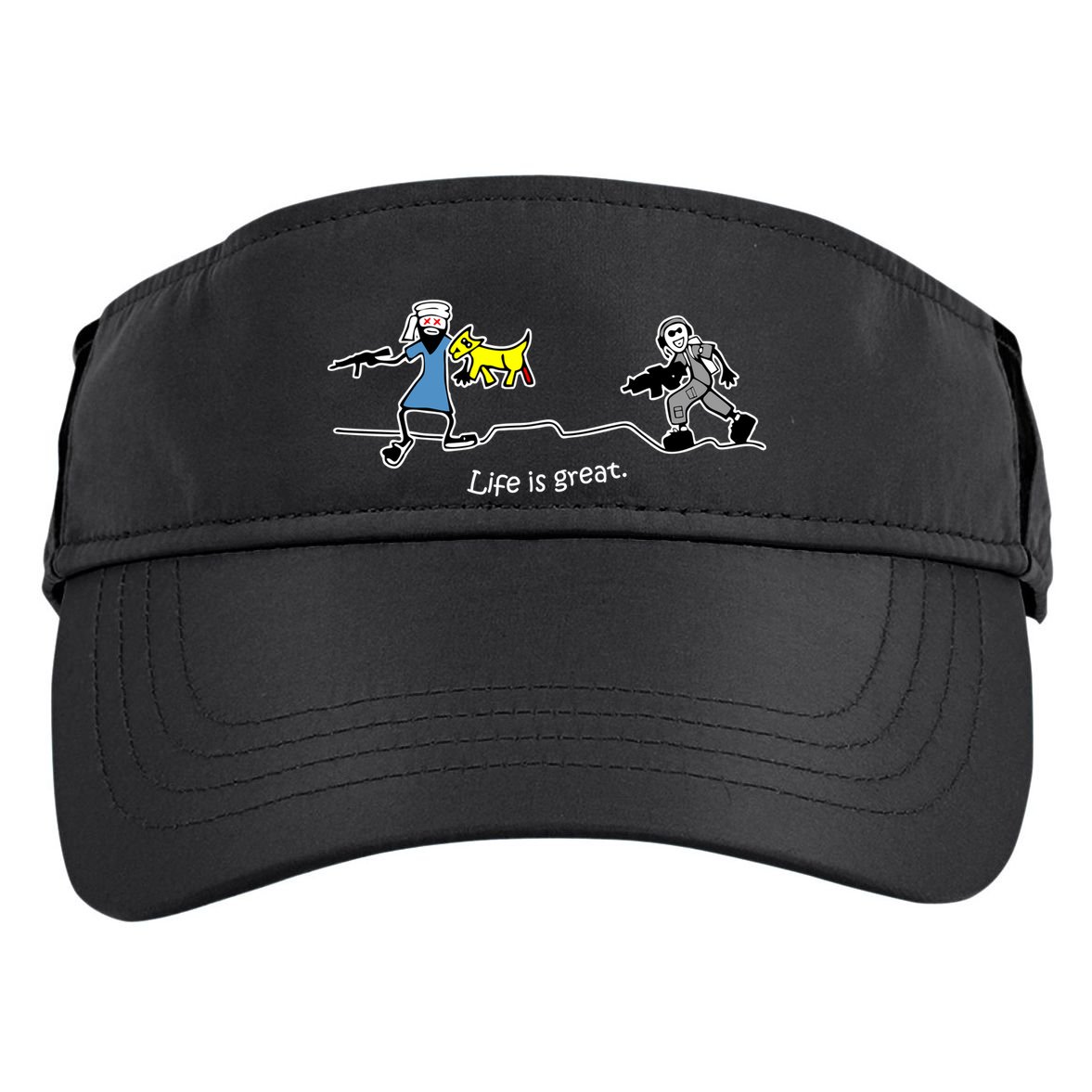 Life is Great Army Adult Drive Performance Visor