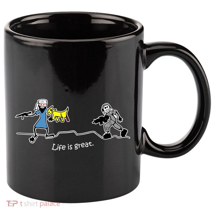 Life is Great Army 11oz C Handle Ceramic Mug