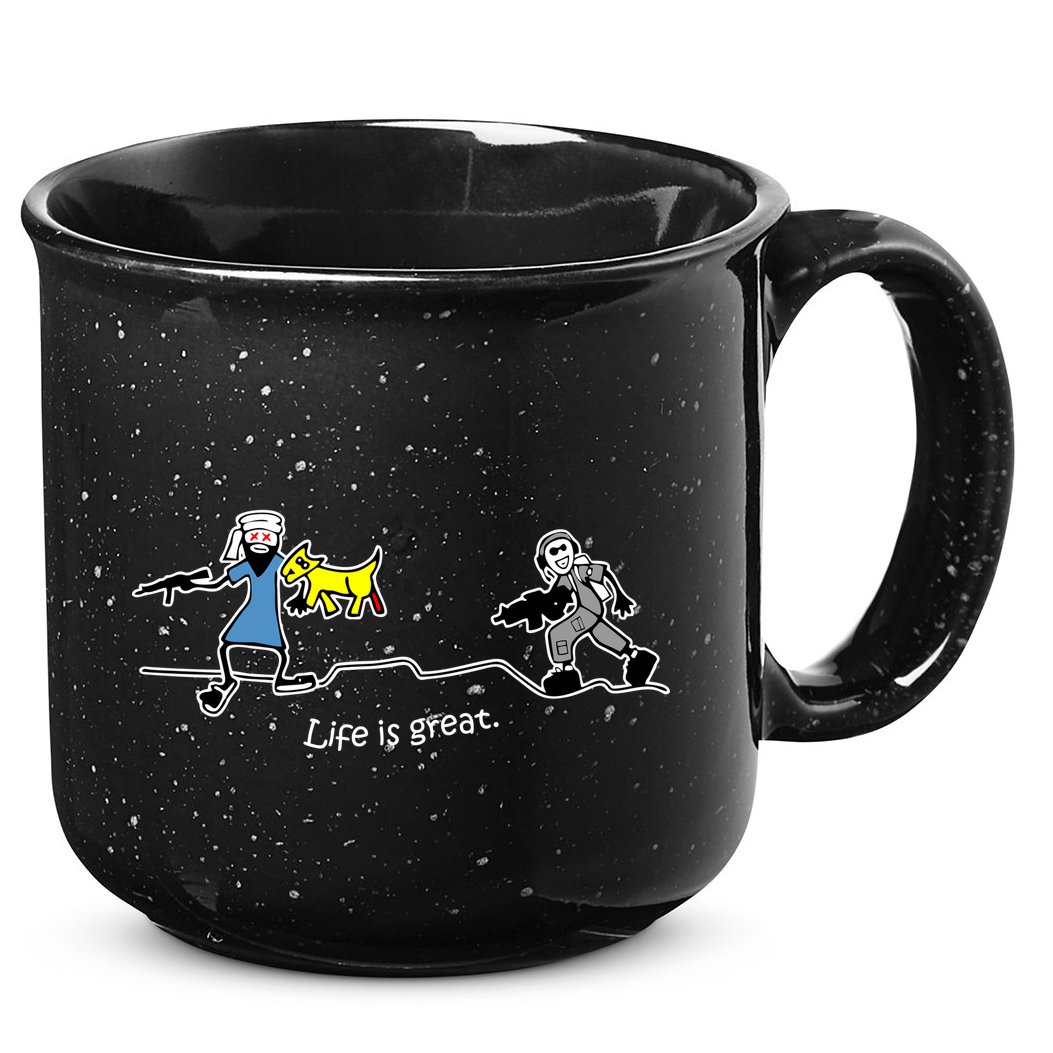 Life is Great Army 15oz Campfire Ceramic Mug