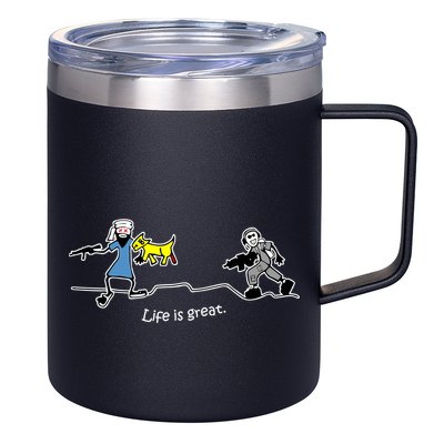 Life is Great Army 12oz Stainless Steel Coffee Mug