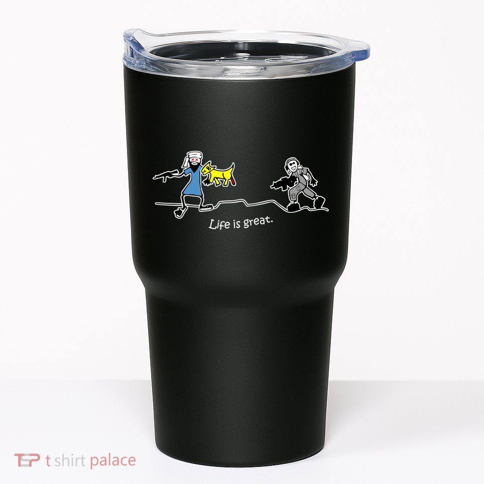 Life is Great Army Tumbler