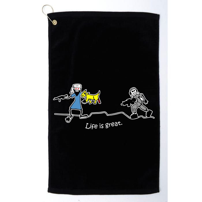 Life is Great Army Golf Towel