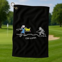 Life is Great Army Golf Towel