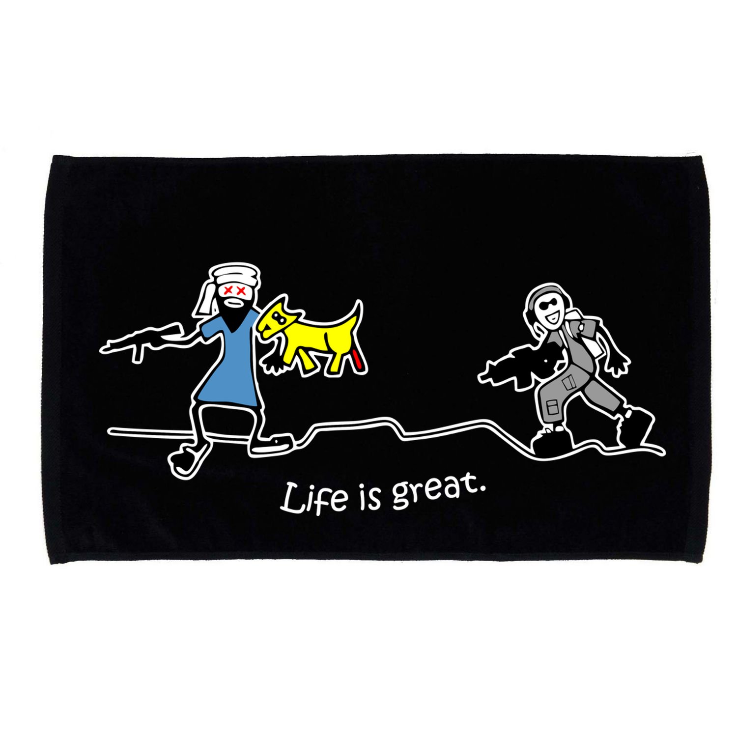 Life is Great Army Microfiber Hand Towel