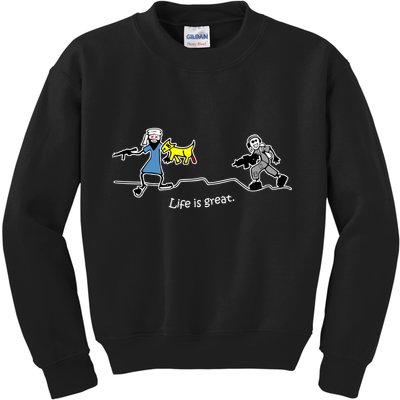 Life is Great Army Kids Sweatshirt