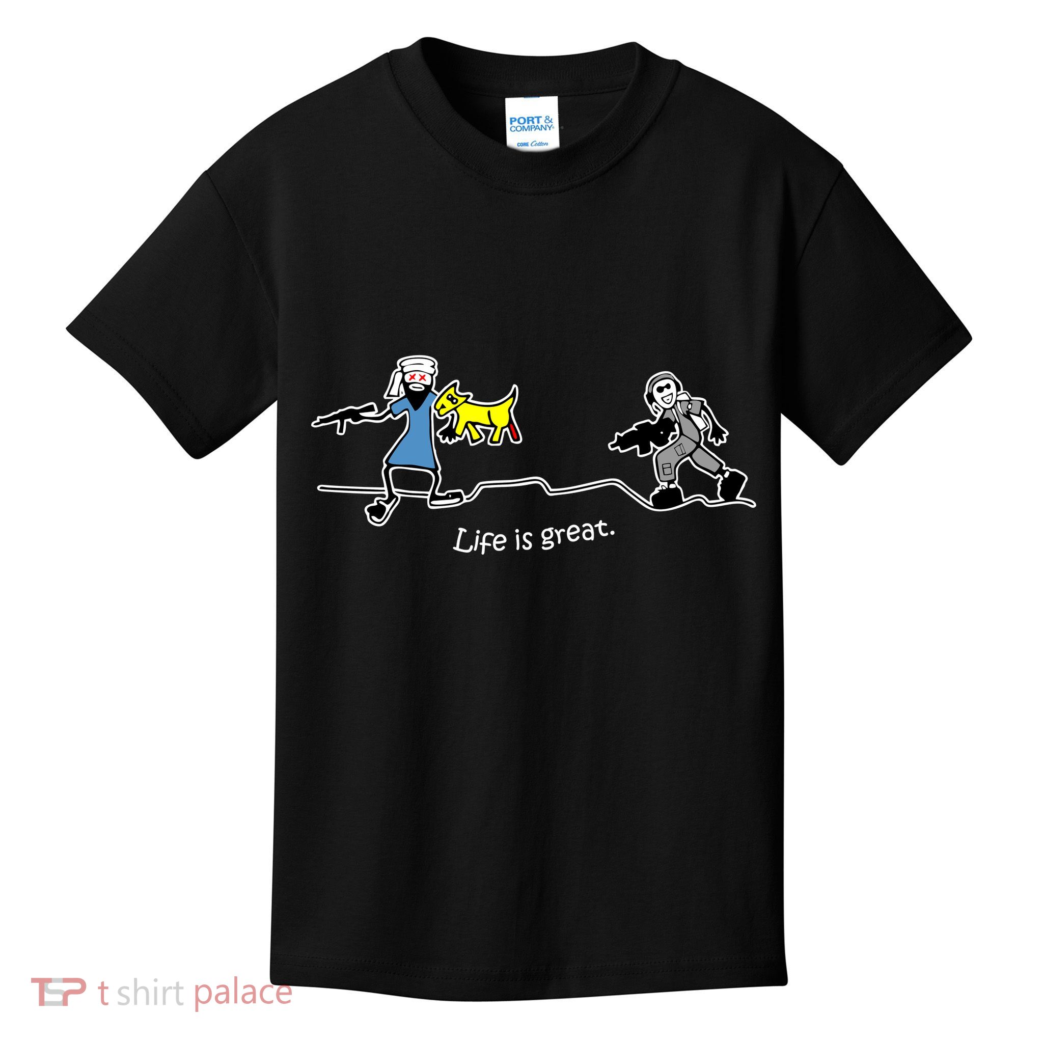 Life is Great Army Kids T-Shirt