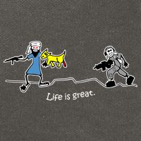 Life is Great Army Cotton Canvas Backpack