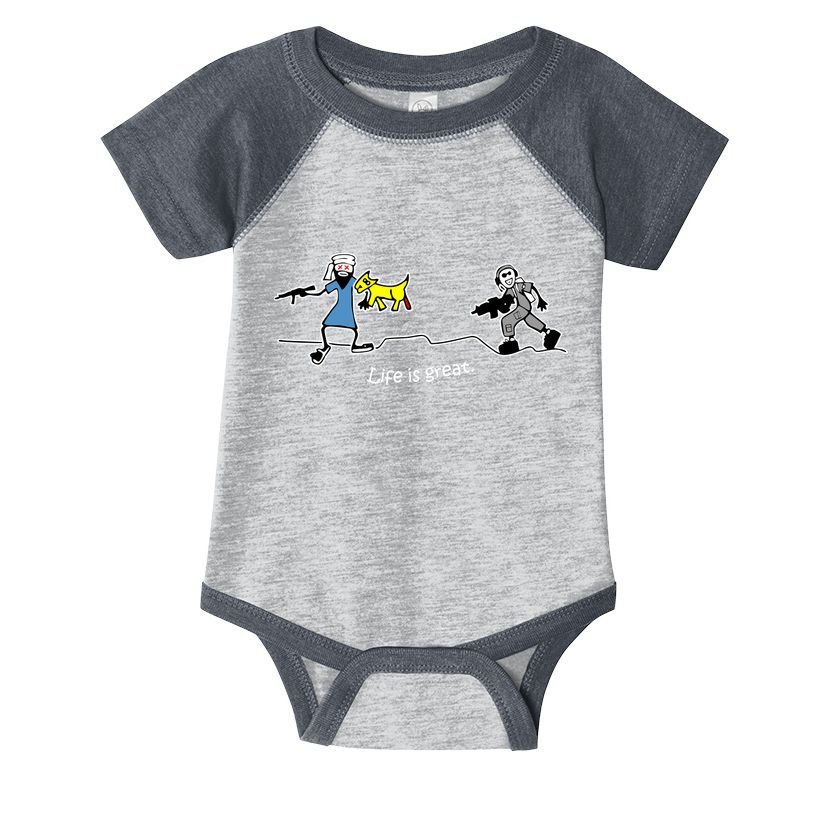 Life is Great Army Infant Baby Jersey Bodysuit