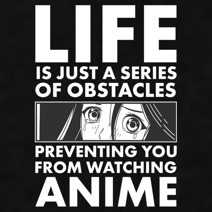 Life Is Just A Series Of Obstacles Preventing You From Watching Anime Ladies PosiCharge Tri-Blend Wicking Tank