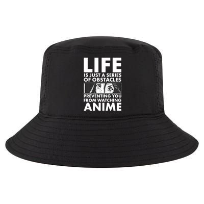 Life Is Just A Series Of Obstacles Preventing You From Watching Anime Cool Comfort Performance Bucket Hat