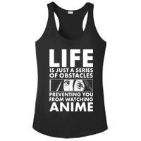 Life Is Just A Series Of Obstacles Preventing You From Watching Anime Ladies PosiCharge Competitor Racerback Tank