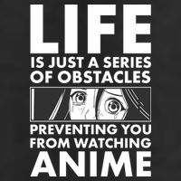 Life Is Just A Series Of Obstacles Preventing You From Watching Anime Trucker Hat