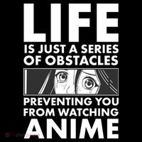 Life Is Just A Series Of Obstacles Preventing You From Watching Anime Zip Tote Bag