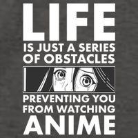 Life Is Just A Series Of Obstacles Preventing You From Watching Anime Vector Backpack