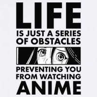 Life Is Just A Series Of Obstacles Preventing You From Watching Anime Garment-Dyed Sweatshirt