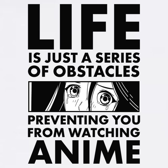 Life Is Just A Series Of Obstacles Preventing You From Watching Anime Garment-Dyed Sweatshirt