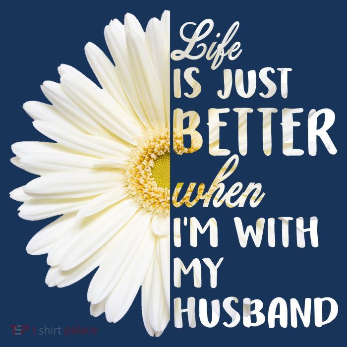 Life Is Just Better When I'm With My Husband 7 Panel Mesh Trucker Snapback Hat