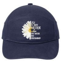 Life Is Just Better When I'm With My Husband 7-Panel Snapback Hat