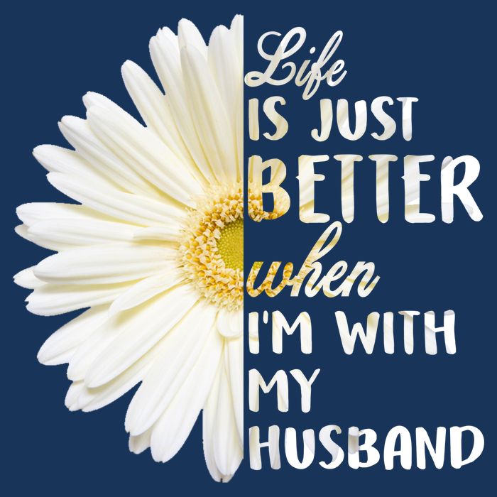 Life Is Just Better When I'm With My Husband 7-Panel Snapback Hat