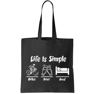Life Is Simple Bike Beer Bed Bag