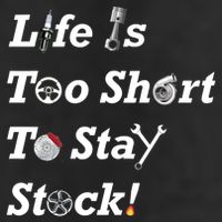 Life Is Too Short To Stay Stock Car Nut 12oz Stainless Steel Coffee Mug