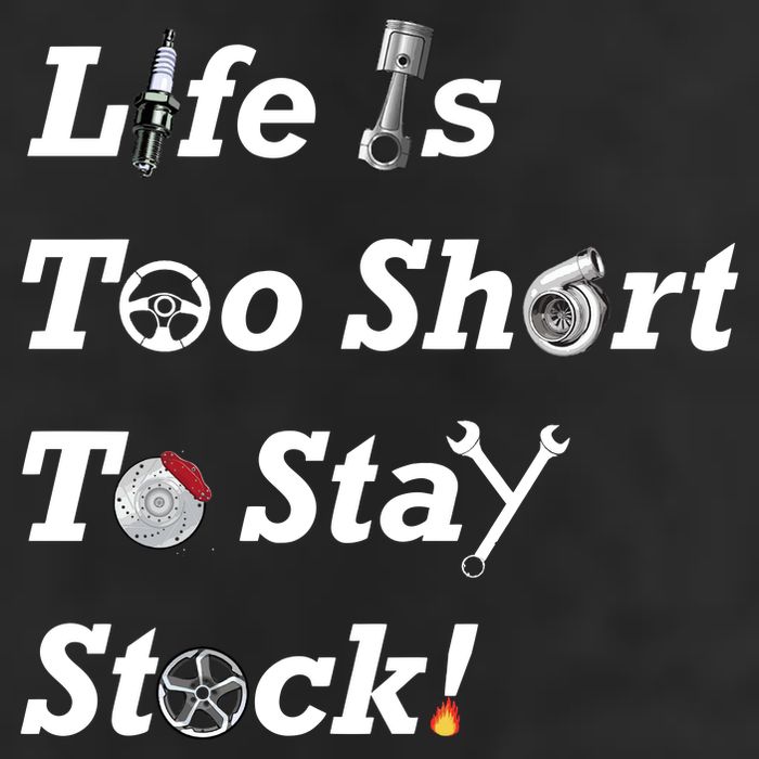 Life Is Too Short To Stay Stock Car Nut 12oz Stainless Steel Coffee Mug