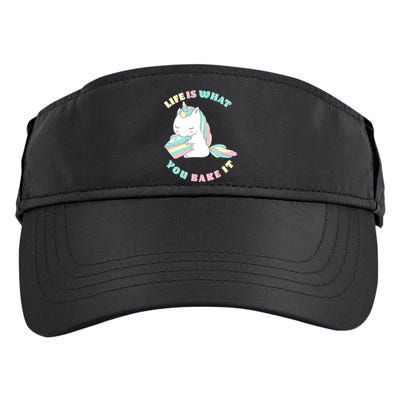 Life Is What You Bake It Unicorn Adult Drive Performance Visor