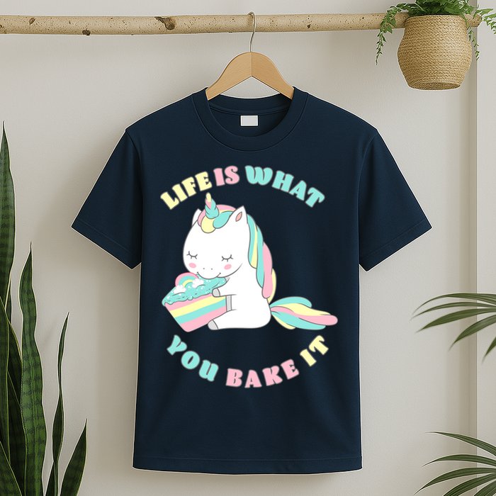 Life Is What You Bake It Unicorn T-Shirt