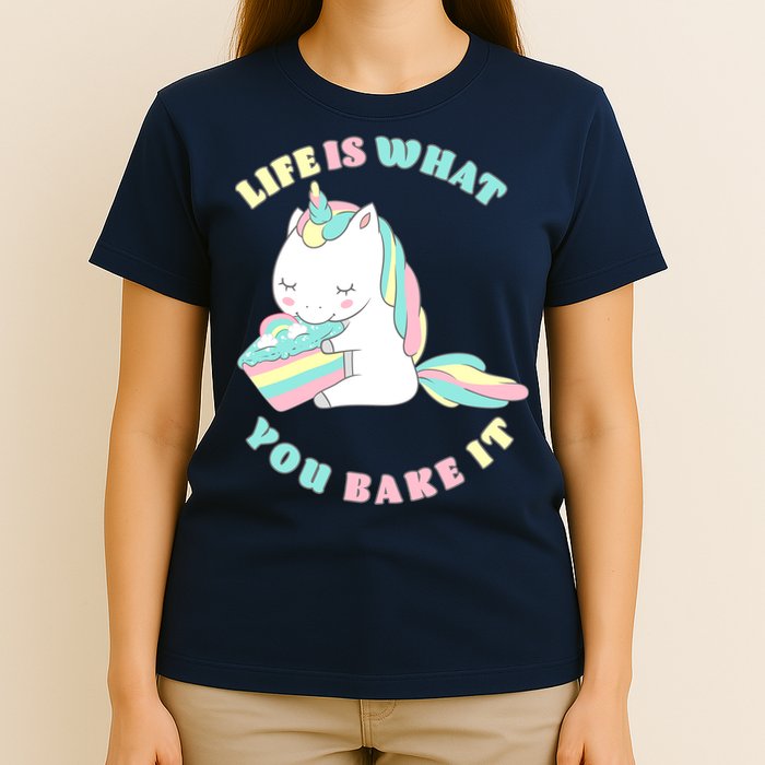 Life Is What You Bake It Unicorn T-Shirt