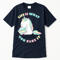 Life Is What You Bake It Unicorn Tall T-Shirt