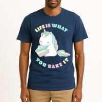Life Is What You Bake It Unicorn Tall T-Shirt