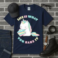 Life Is What You Bake It Unicorn Tall T-Shirt