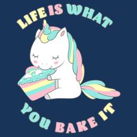 Life Is What You Bake It Unicorn Flatbill Hat