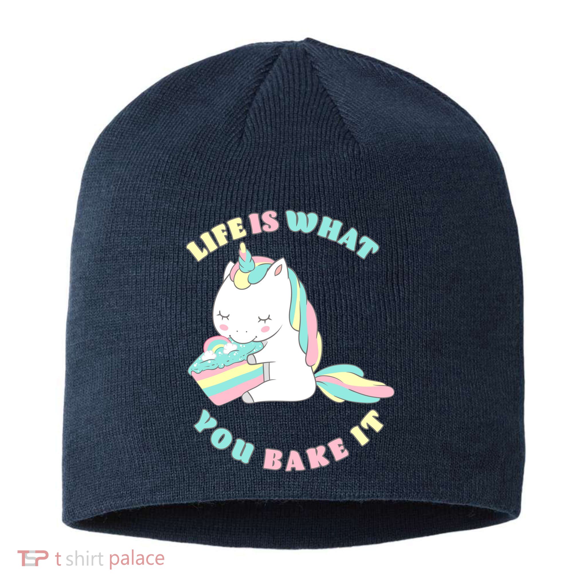 Life Is What You Bake It Unicorn Sustainable Beanie