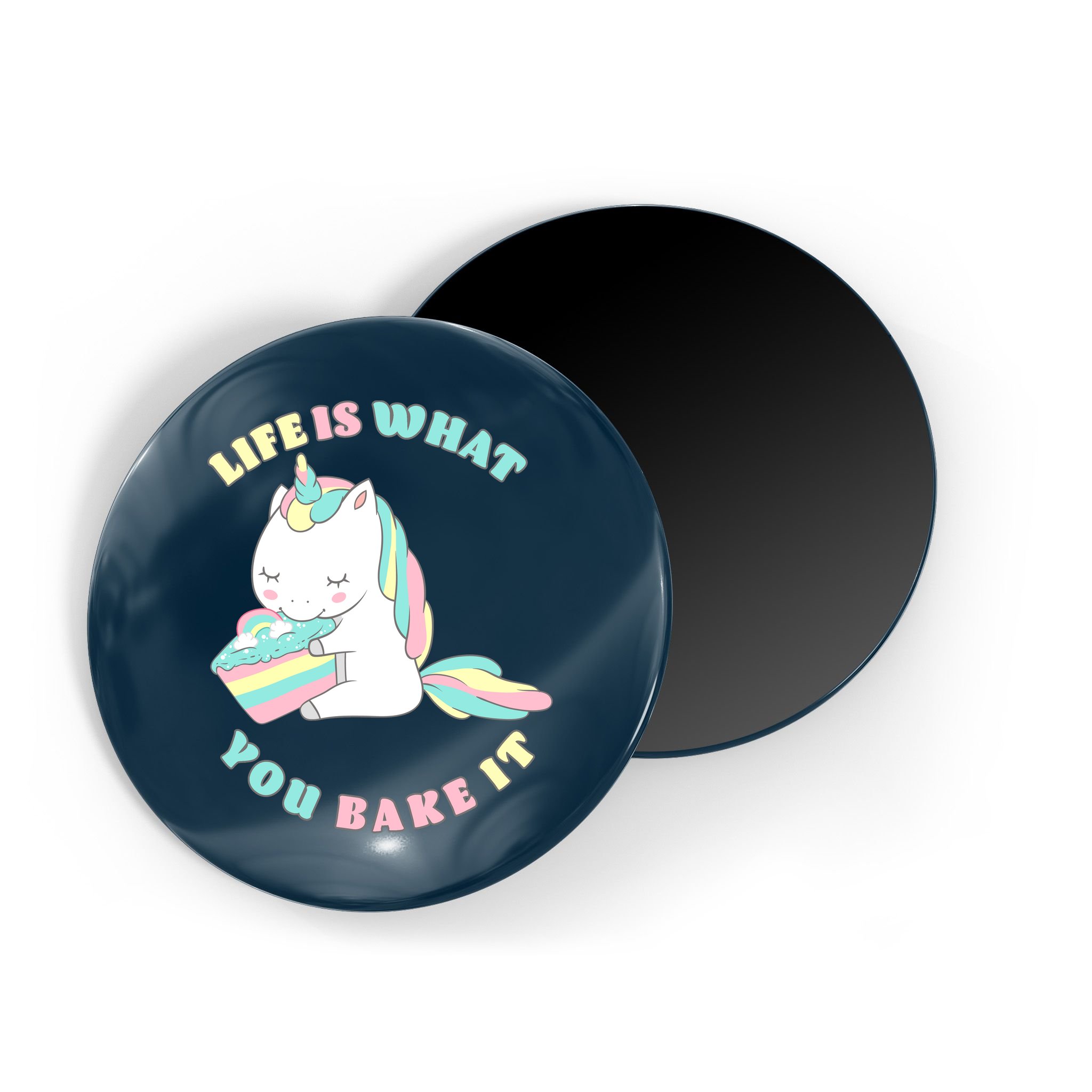 Life Is What You Bake It Unicorn Magnet