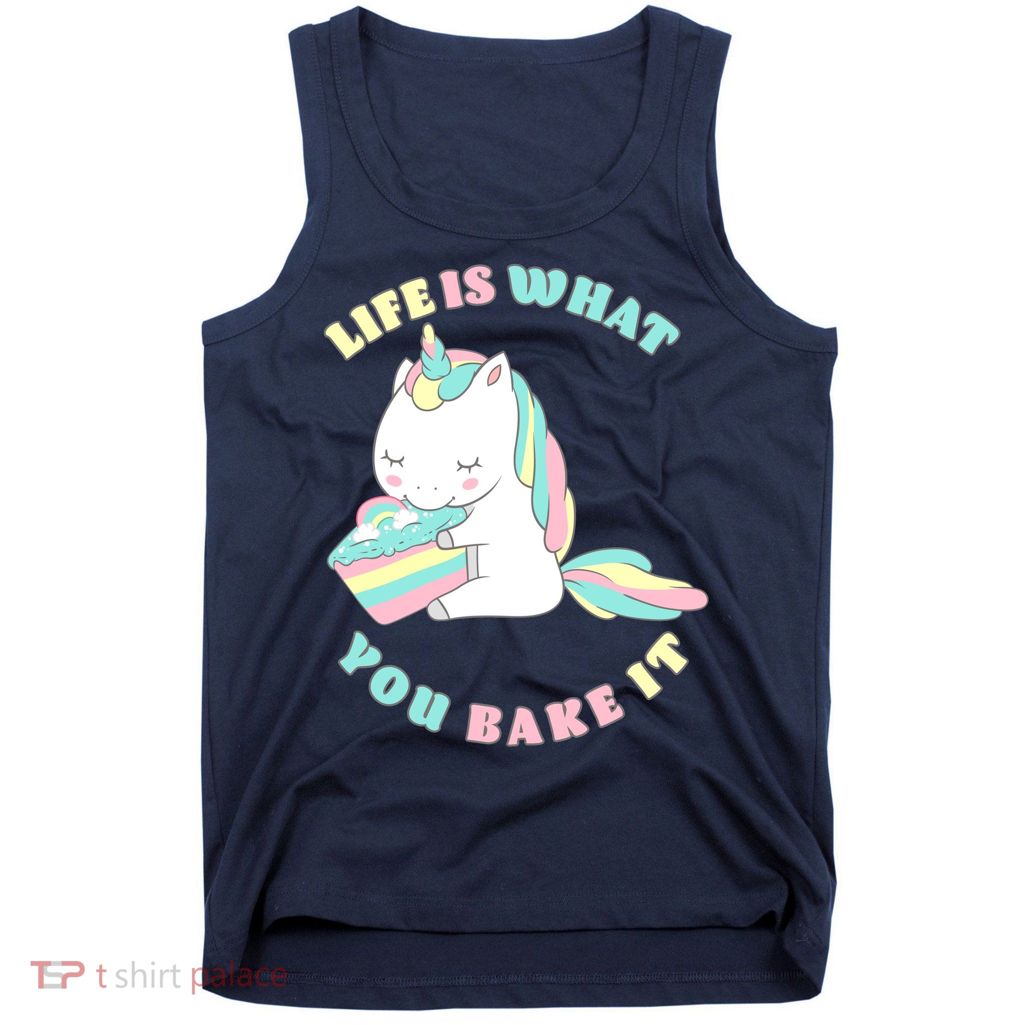 Life Is What You Bake It Unicorn Tank Top
