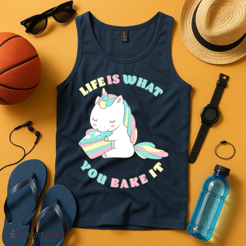 Life Is What You Bake It Unicorn Tank Top