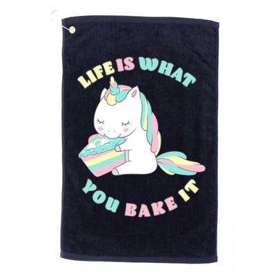 Life Is What You Bake It Unicorn Golf Towel